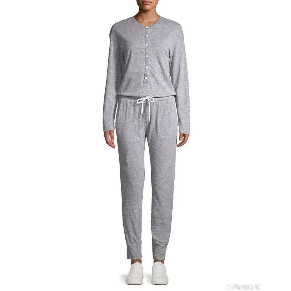 Monrow Henley Drawstring Jumpsuit - Picture 3 of 11